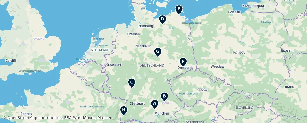 Map of Deutschland