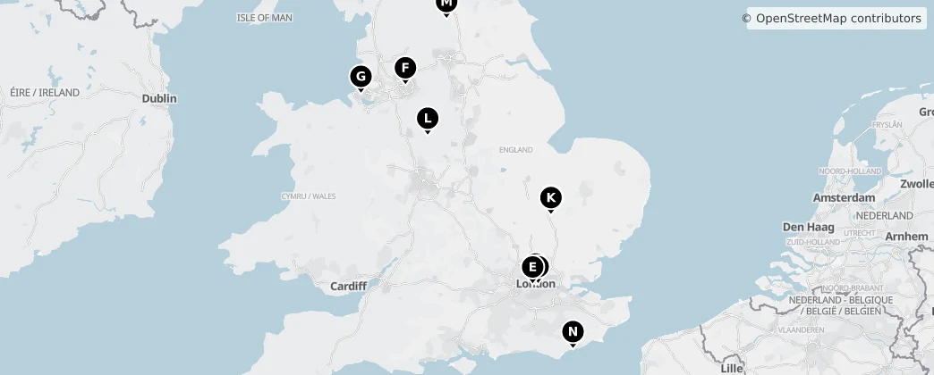Map of England