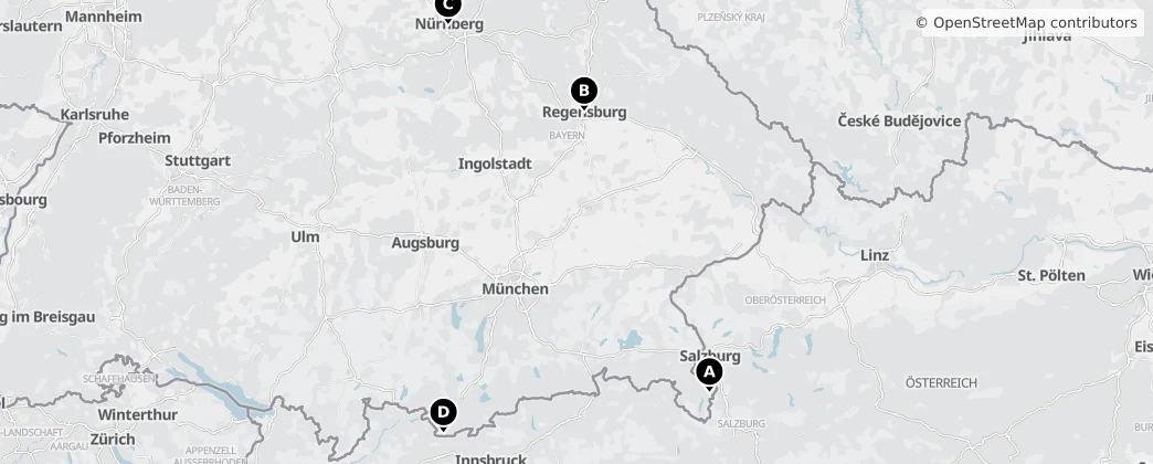 Map of Bayern