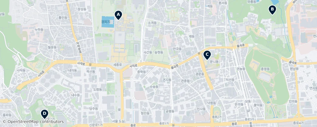 Map of Jongno-gu