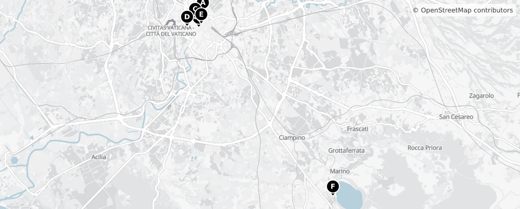 Map of Metropolitanstadt Rom