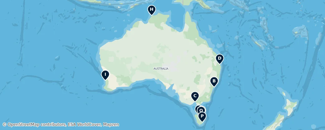 Map of Australien