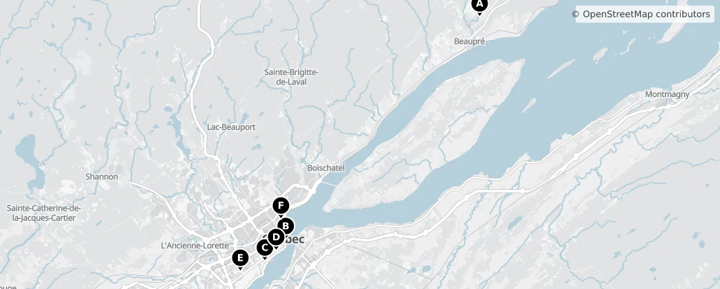 Map of Capitale-Nationale