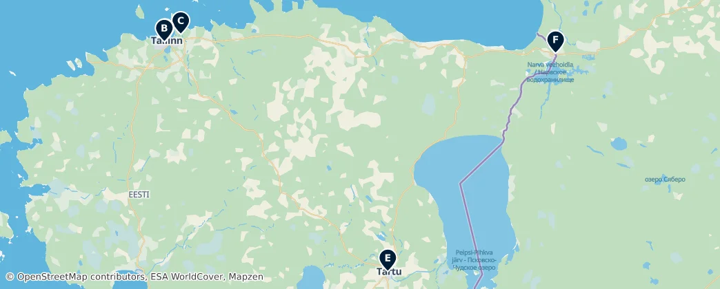 Map of Estland