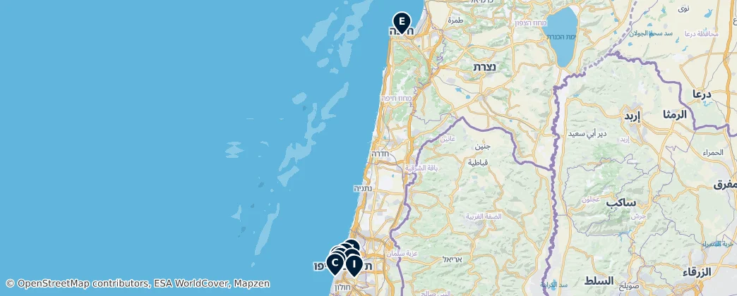 Map of Israel