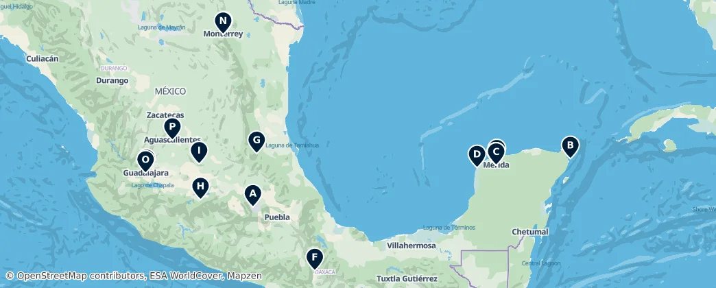 Map of Mexiko