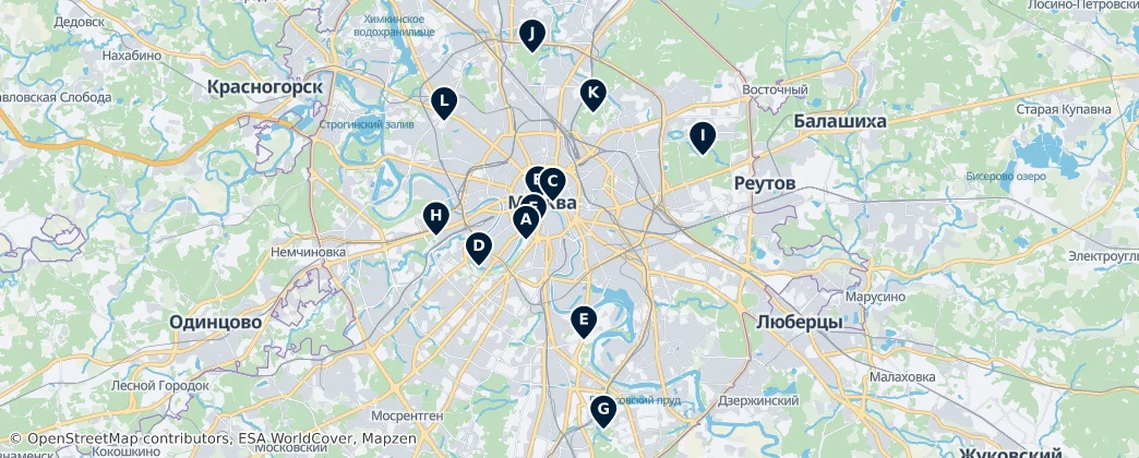 Map of Moskau