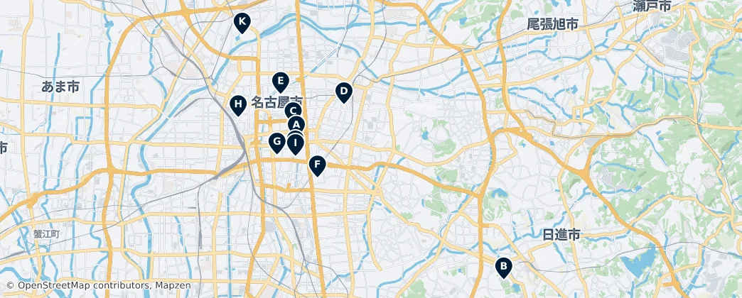 Map of Nagoya