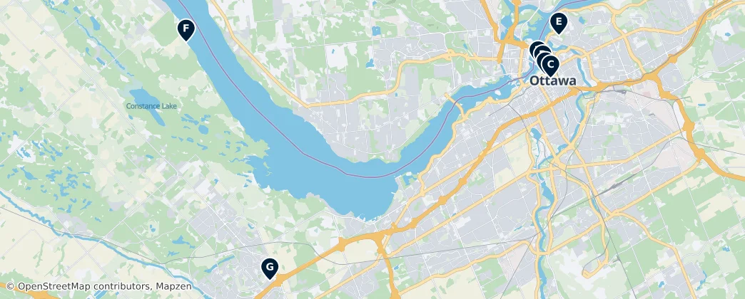 Map of Ottawa