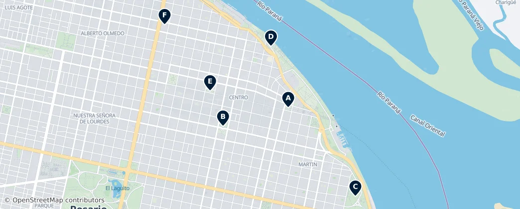 Map of Rosario