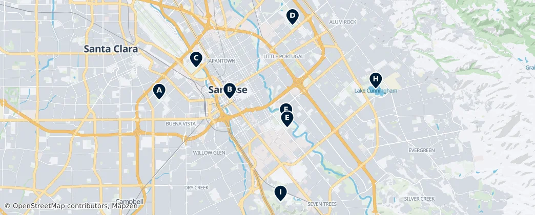 Map of San José