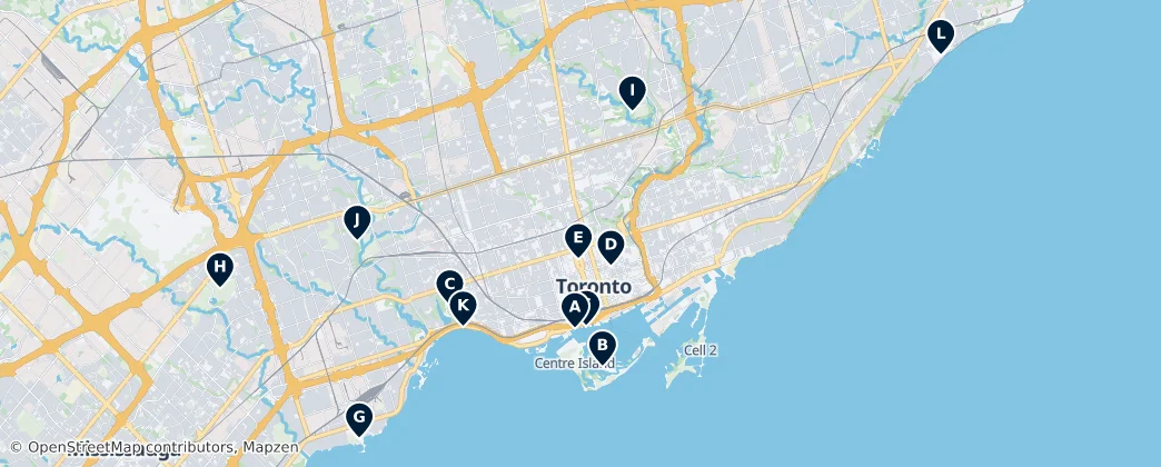 Map of Toronto