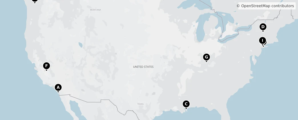 Map of Nordamerika
