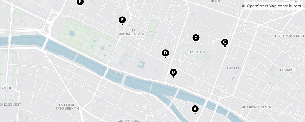 Map of 1. Arrondissement