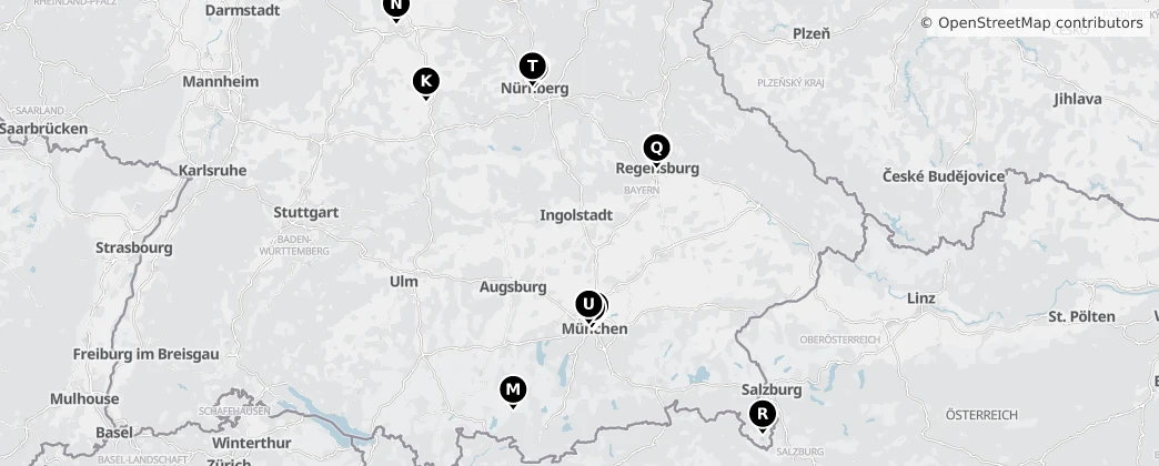 Map of Bayern