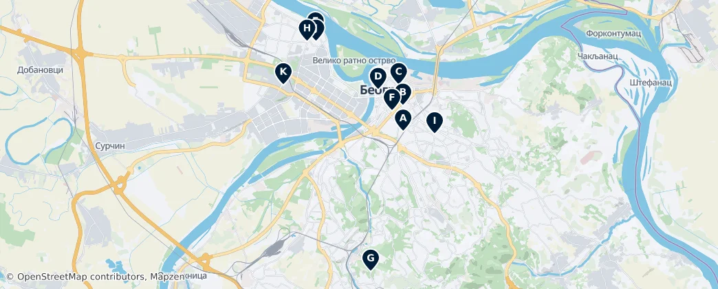 Map of Belgrad