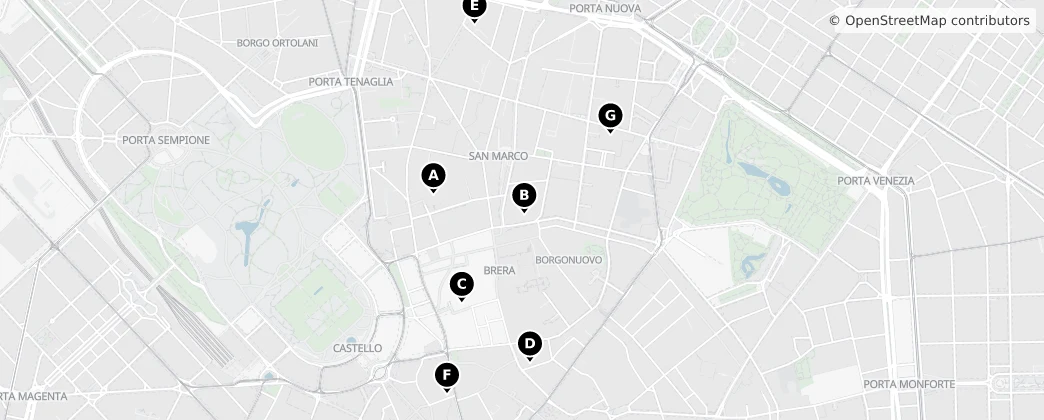 Map of Brera