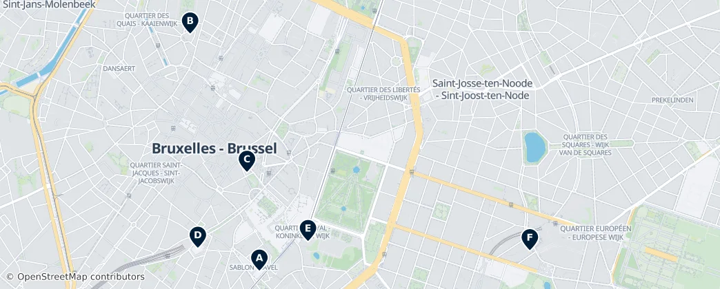Map of Brüssel