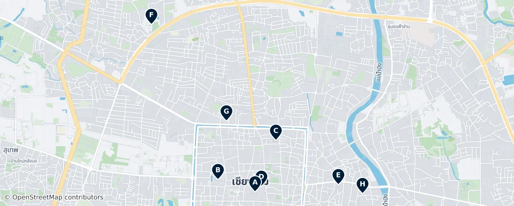 Map of Chiang Mai