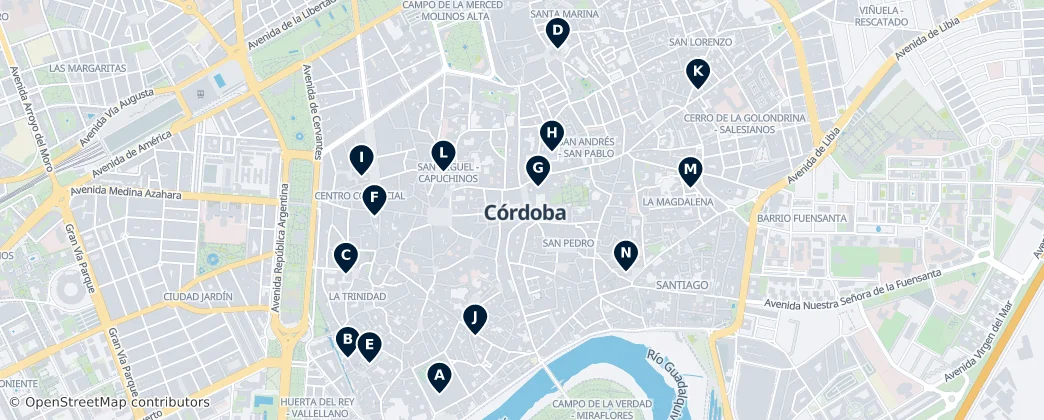 Map of Córdoba