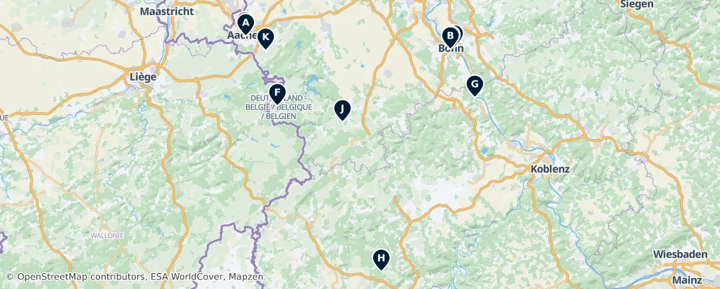 Map of Eifel