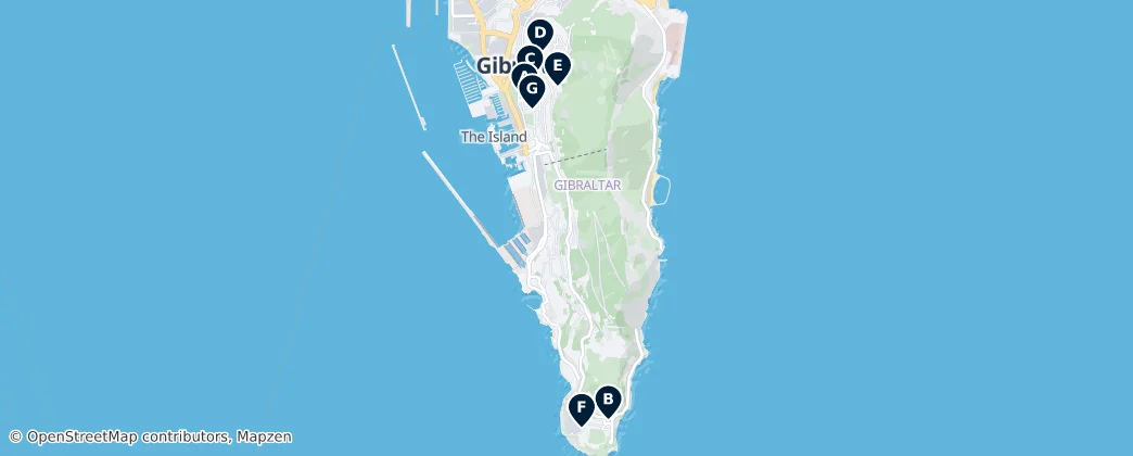 Map of Gibraltar