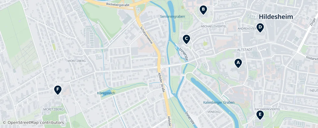 Map of Hildesheim