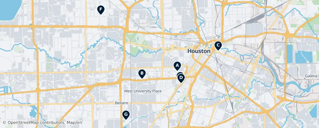 Map of Houston