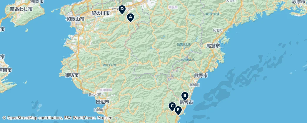 Map of Kii Province
