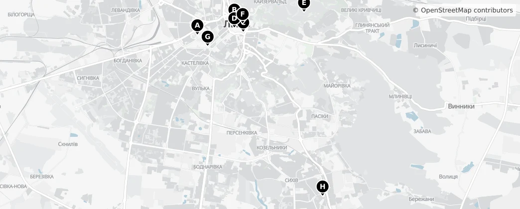 Map of Lemberg