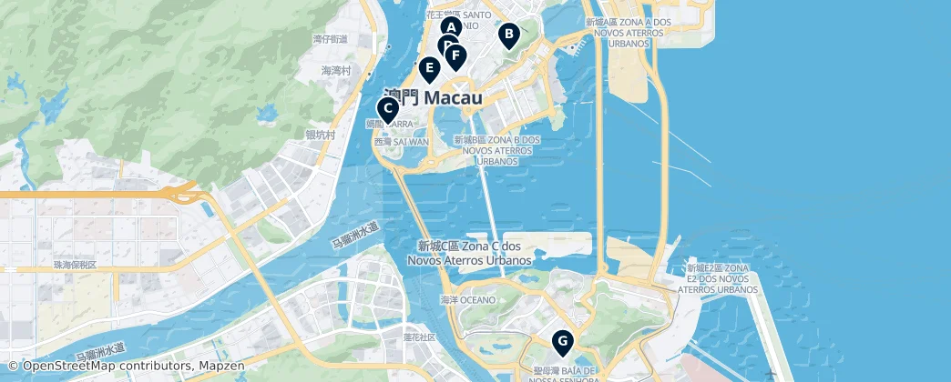 Map of Macao