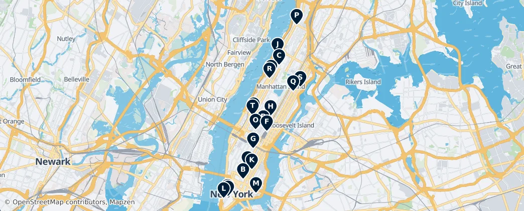 Map of Manhattan