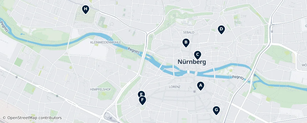 Map of Nürnberg