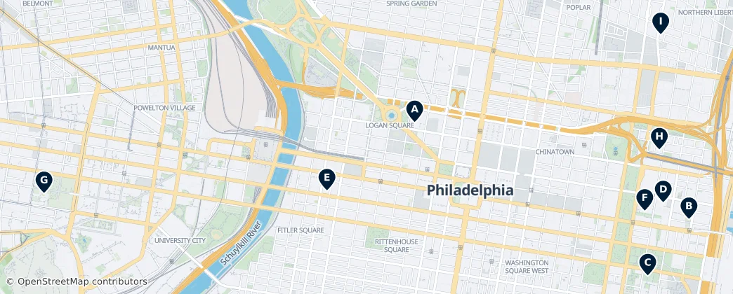 Map of Philadelphia