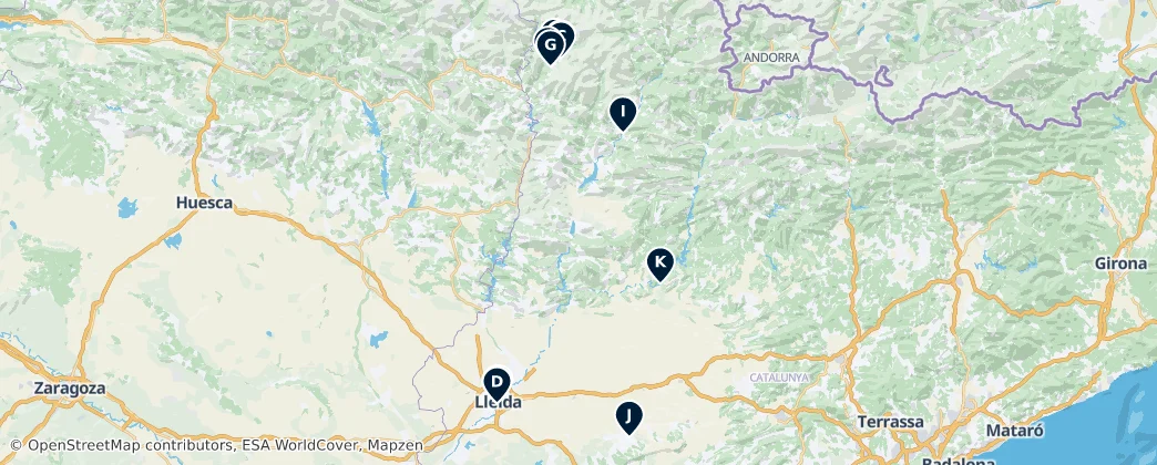 Map of Lleida