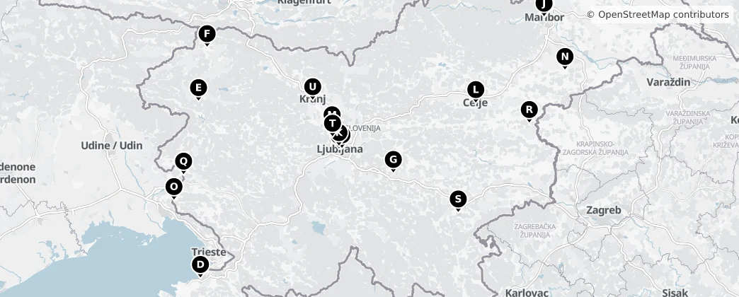 Map of Slowenien