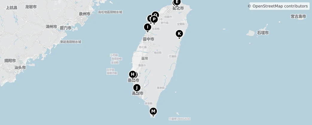 Map of Taiwan