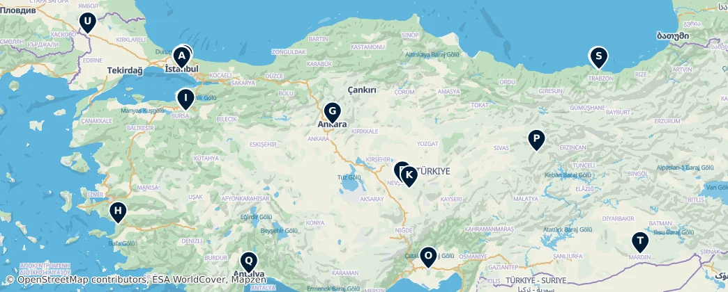 Map of Türkei