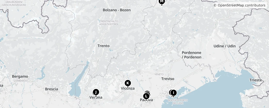 Map of Venetien