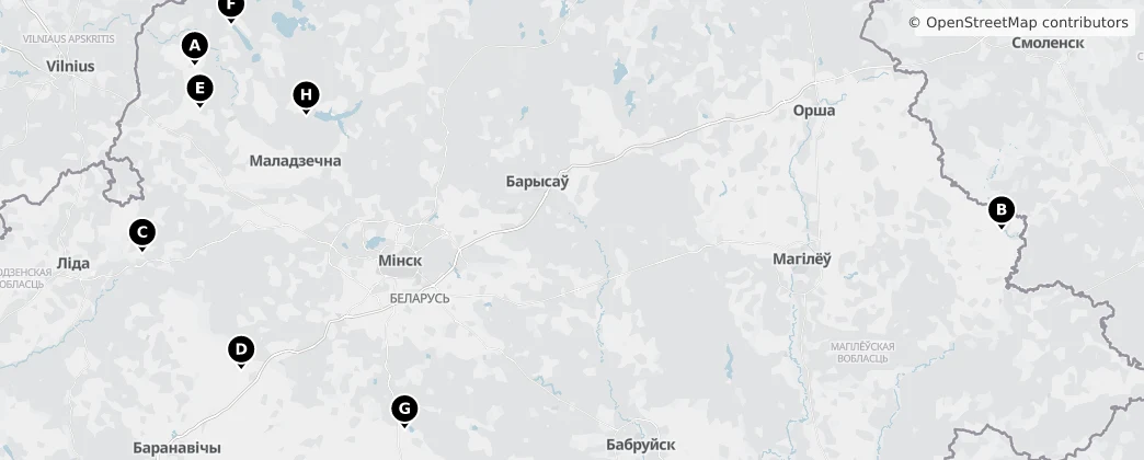Map of Belarus