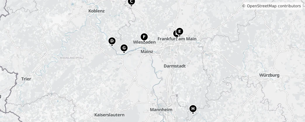 Map of Hessen