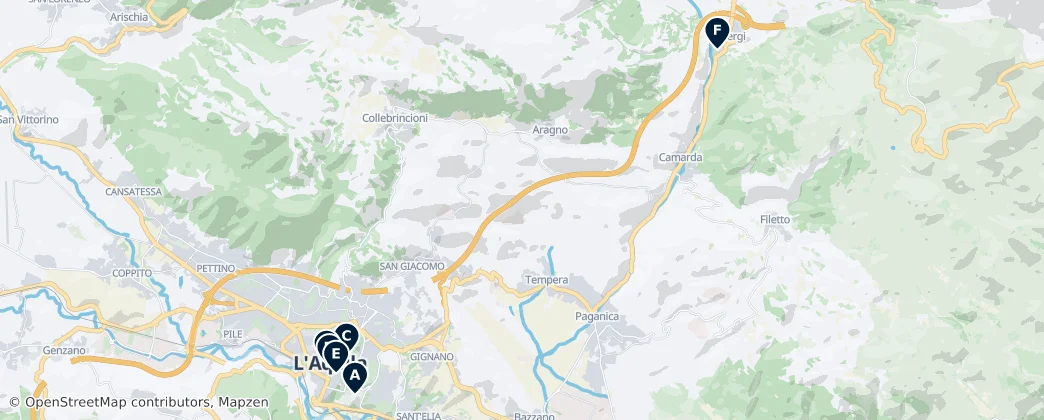 Map of L’Aquila