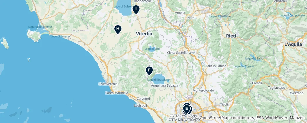 Map of Latium