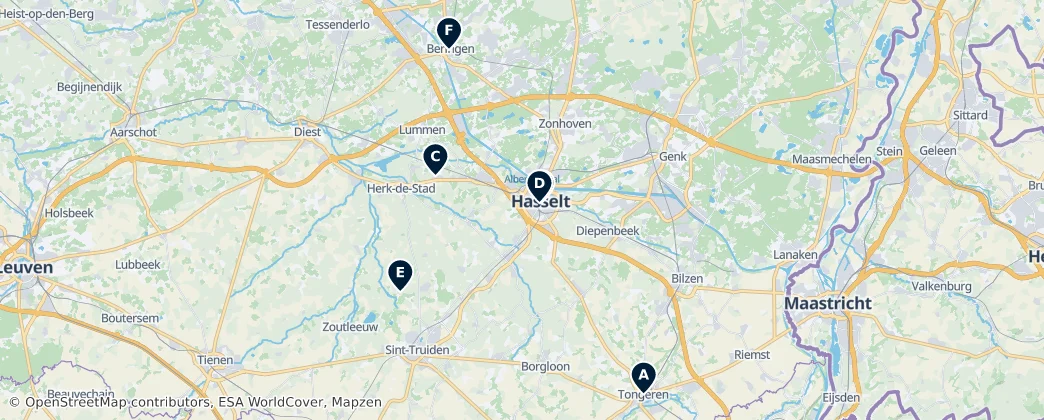 Map of Provinz Limburg