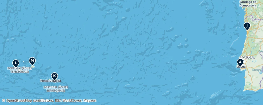Map of Portugal