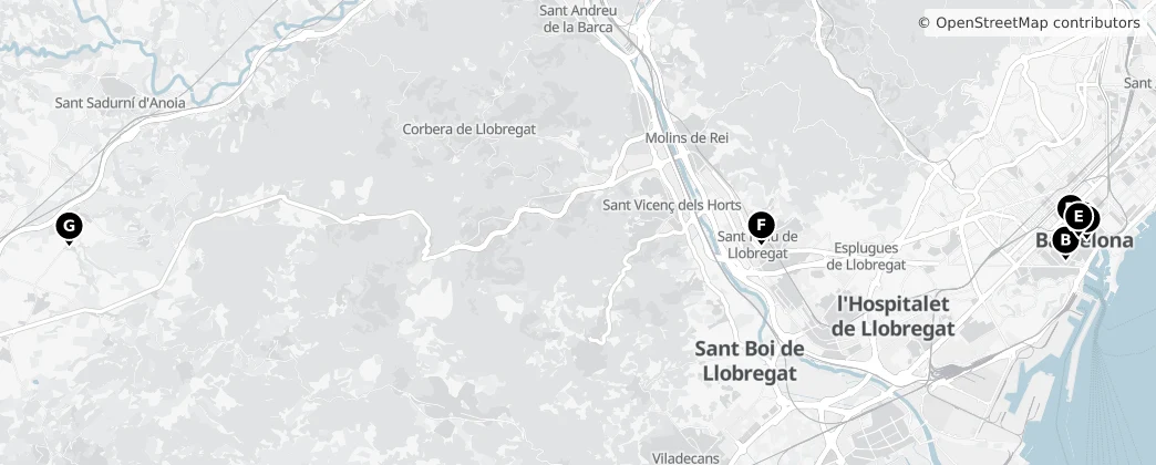 Map of Provinz Barcelona