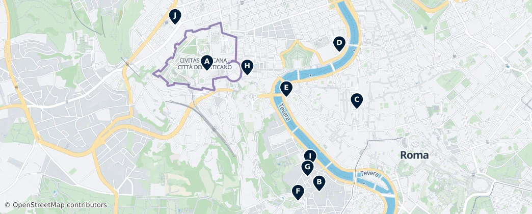 Map of Staat Vatikanstadt