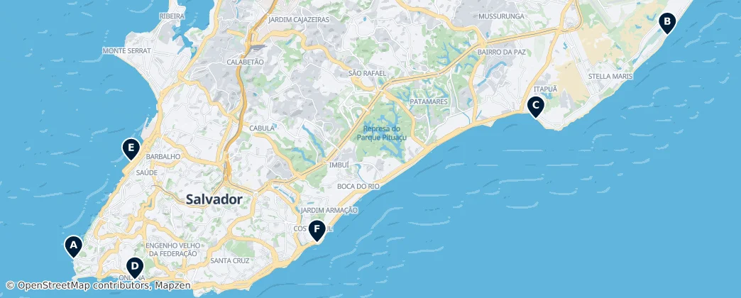 Map of Salvador