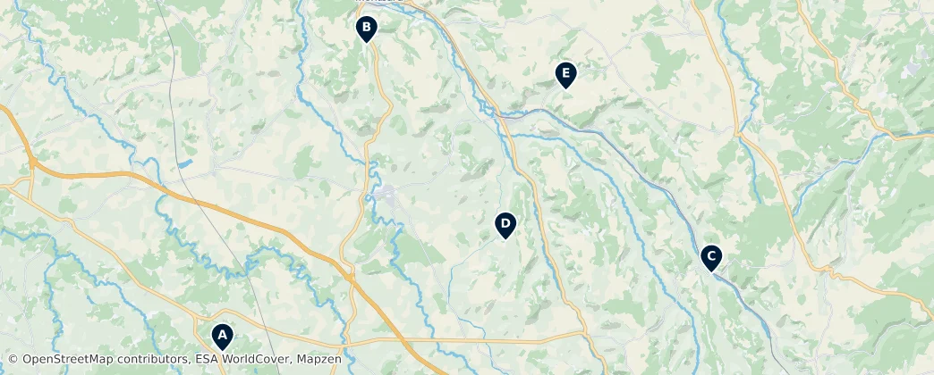 Map of Arrondissement Montbard