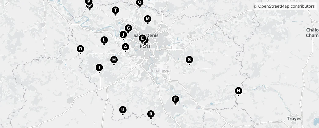 Map of Île-de-France